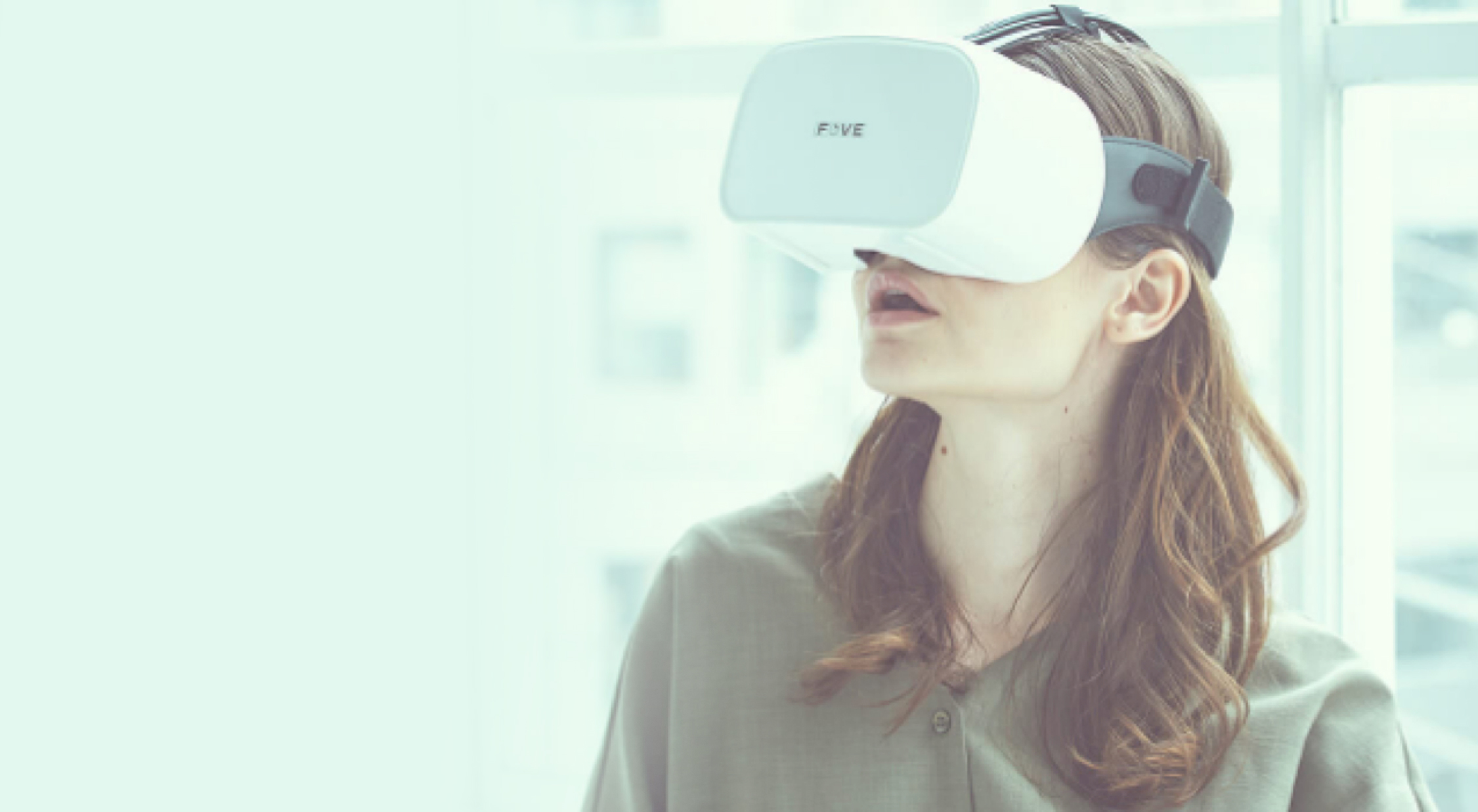 Woman wearing VR Headset